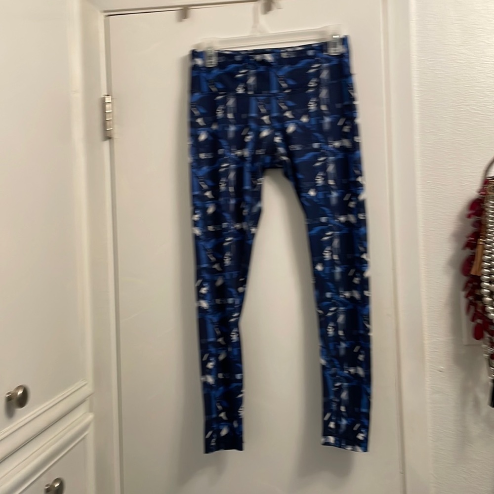 Blue yoga pants